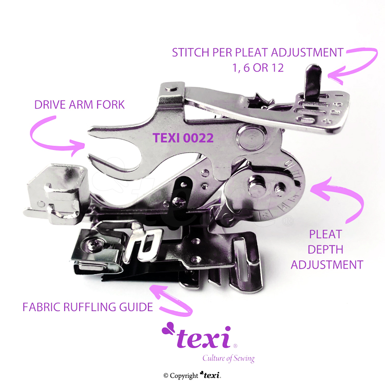 TEXI 0022 - Ruffler for household machine - 3 Ruffler for household machine