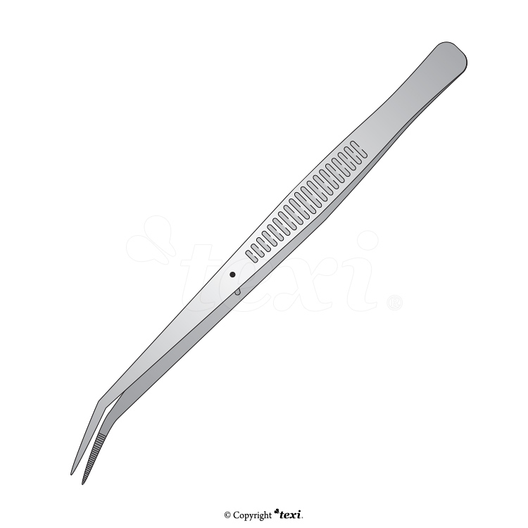 Bent tweezers