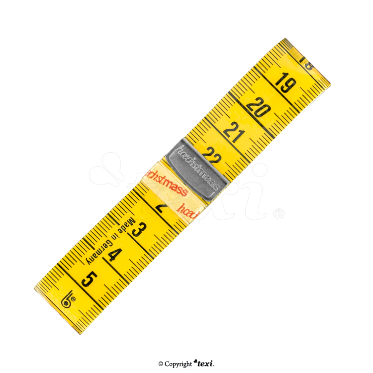 Tailor's tape measure, length 150 cm, width 19 mm