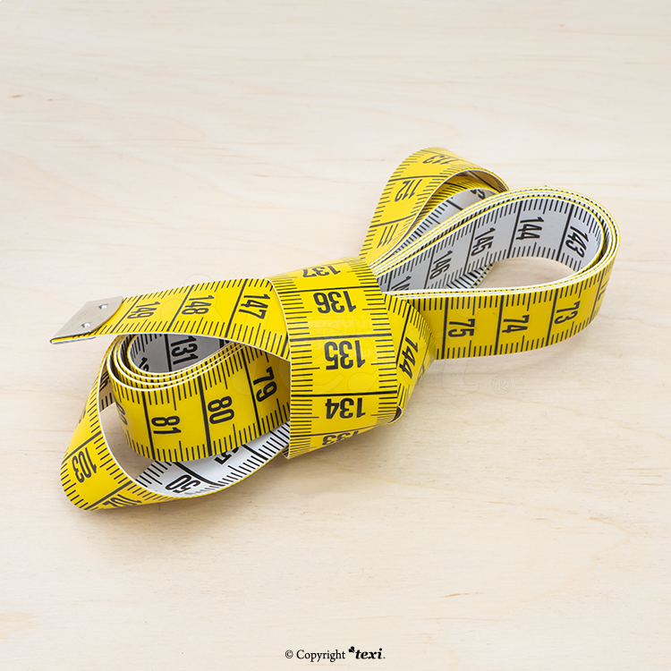 Tailor's tape measure, length 150 cm, width 19 mm