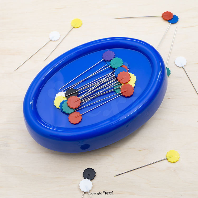 TEXI 4029 BLUE - Magnetic pin and needle holder, blue - 3 Magnetic pin and needle holder, blue