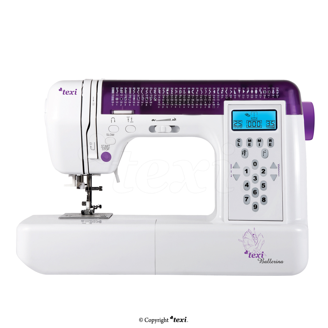 Computerized sewing machine, 200 stitch programs, with extension table