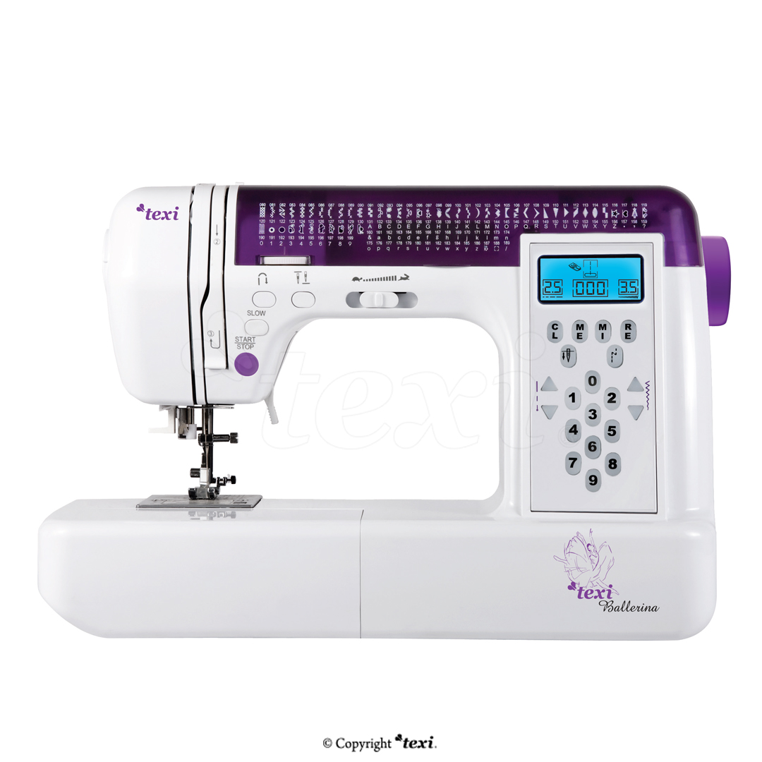 Computerized sewing machine, 200 stitch programs