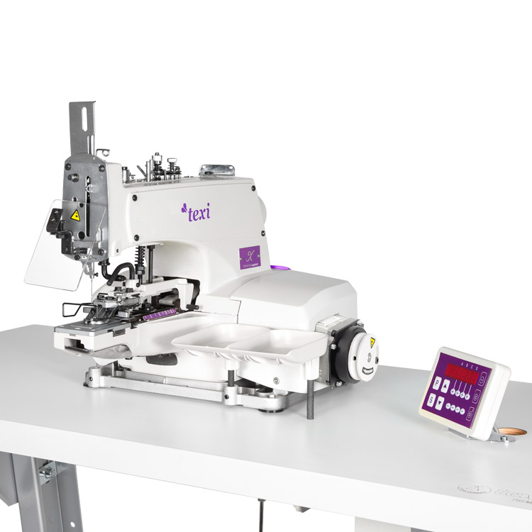 Button sewing machine with an electronic selection of stitches number and built-in AC Servo motor - the complete sewing machine with 2 years warranty