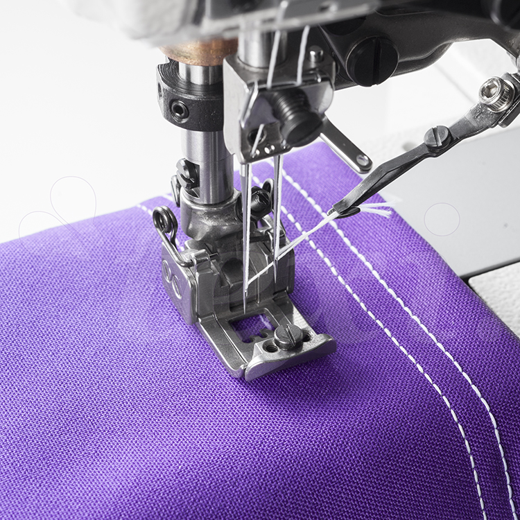 TEXI TRECCIA C MATIC PREMIUM EX - 3-needle cylinder bed coverstitch (interlock) machine with electromagnetic automatic thread trimmer and built-in AC Servo motor - complete with 2 years warranty - 5 3-needle cylinder bed coverstitch (interlock) machine with electromagnetic automatic thread trimmer and built-in AC Servo motor - complete with 2 years warranty