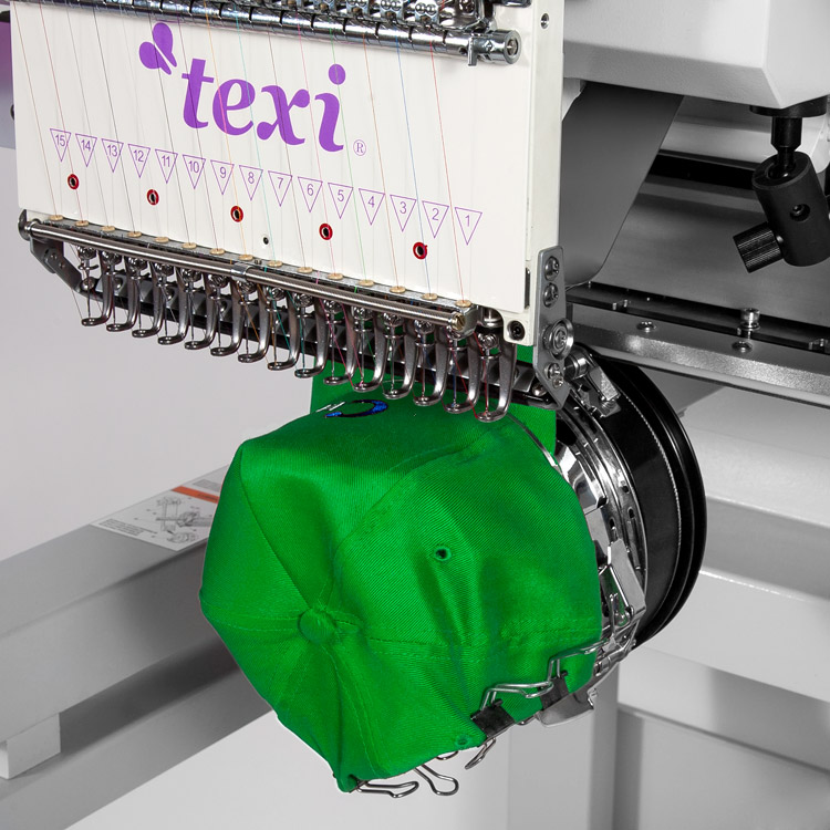 TEXI 1501 TS PREMIUM - Industrial, one-head, fifteen-needle embroidery machine - stand, and thread set for free - 2 Industrial, one-head, fifteen-needle embroidery machine - stand, and thread set for free