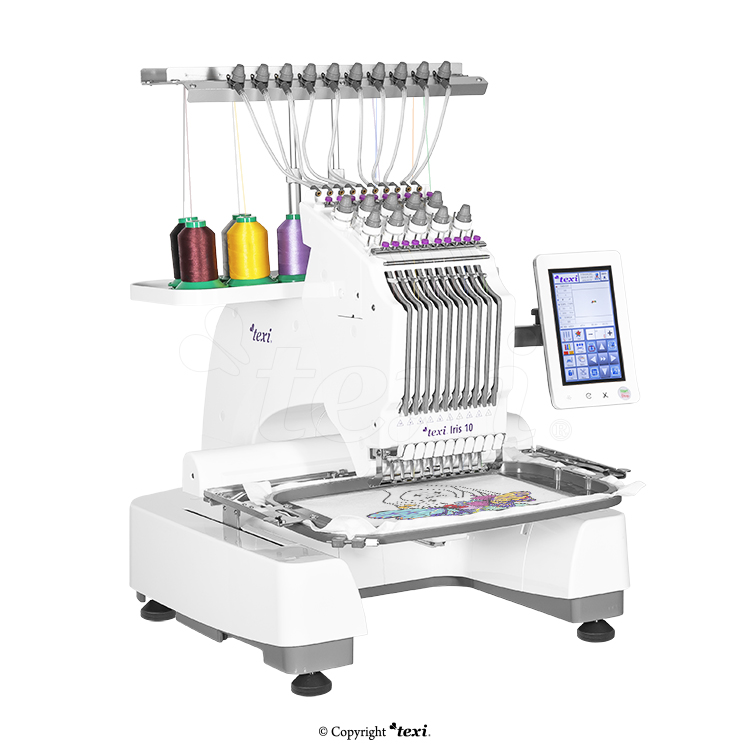 TEXI IRIS 10 - Embroidery machine - 1-head, 10-needle - 8 Embroidery machine - 1-head, 10-needle