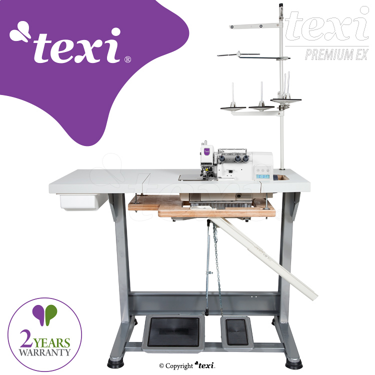 3-threads mechatronic overlock machine with needles positioning - complete sewing machine with 2 years warranty