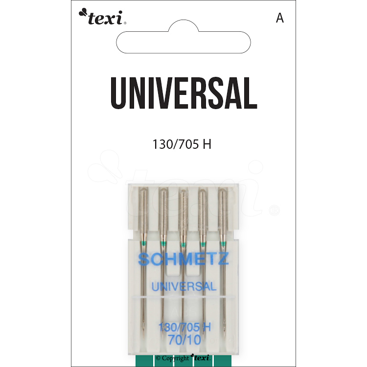 TEXI UNIVERSAL 130/705 H 5x70 - Universal needles for household machines, 5 pcs, size 70 - 1 Universal needles for household machines, 5 pcs, size 70