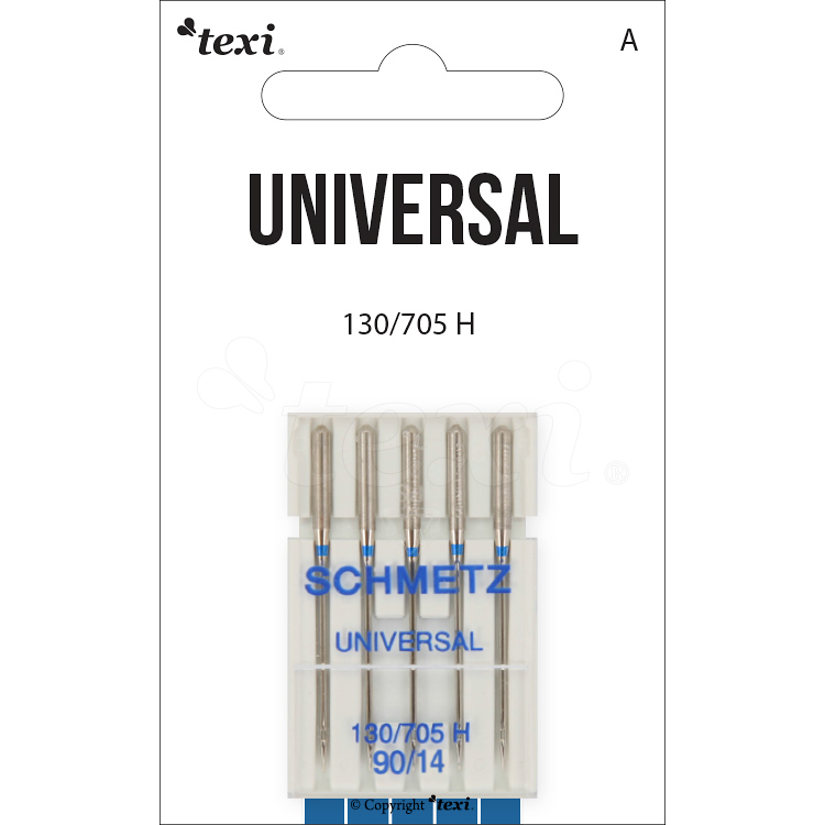 Universal needles for household machines, 5 pcs, size 90