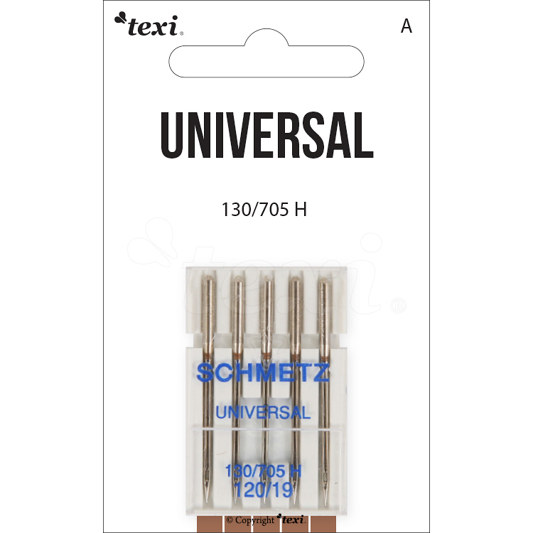 Universal needles for household machines, 5 pcs, size 120