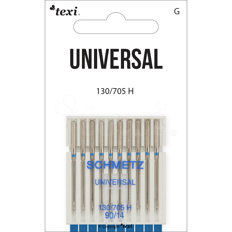Universal needles for household machines, 10 pcs, size 90