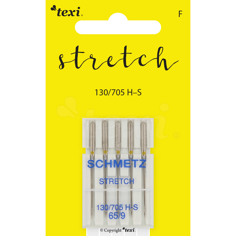 TEXI STRETCH 130/705 H-S 5x65 - Stretch needles for household machines, 5 pcs, size 65 - 1 Stretch needles for household machines, 5 pcs, size 65