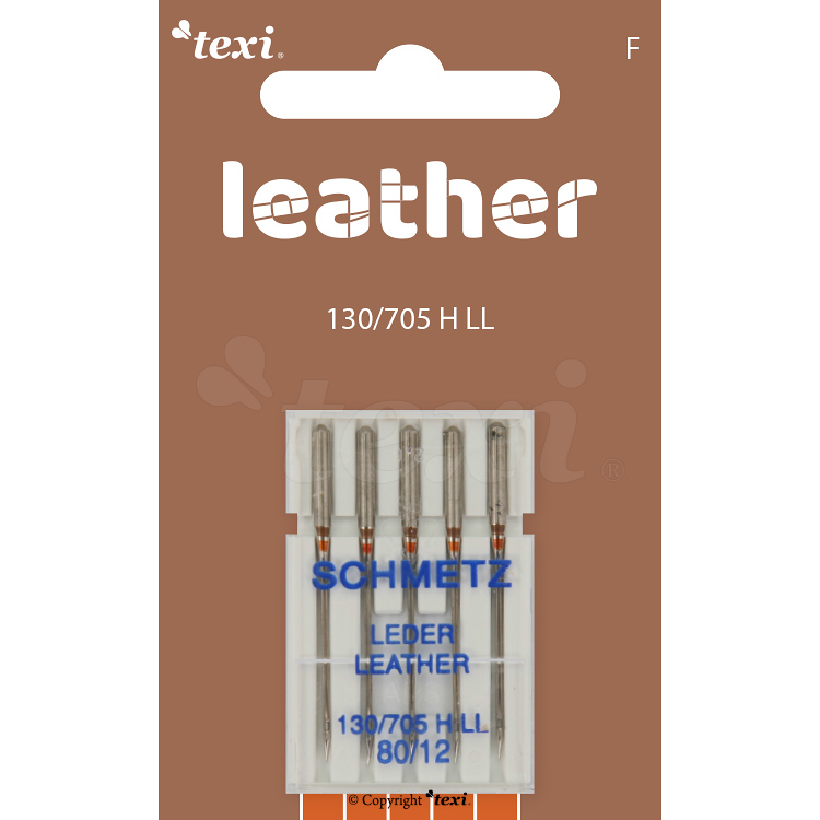 Leather needles for household machines, 5 pcs, size 80