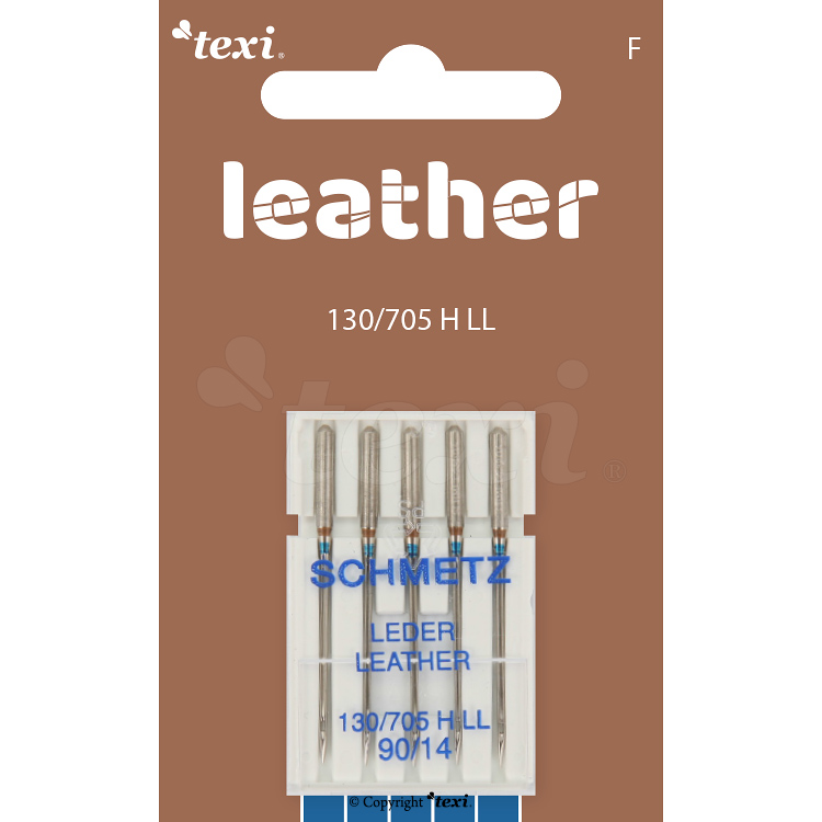 Leather needles for household machines, 5 pcs, size 90