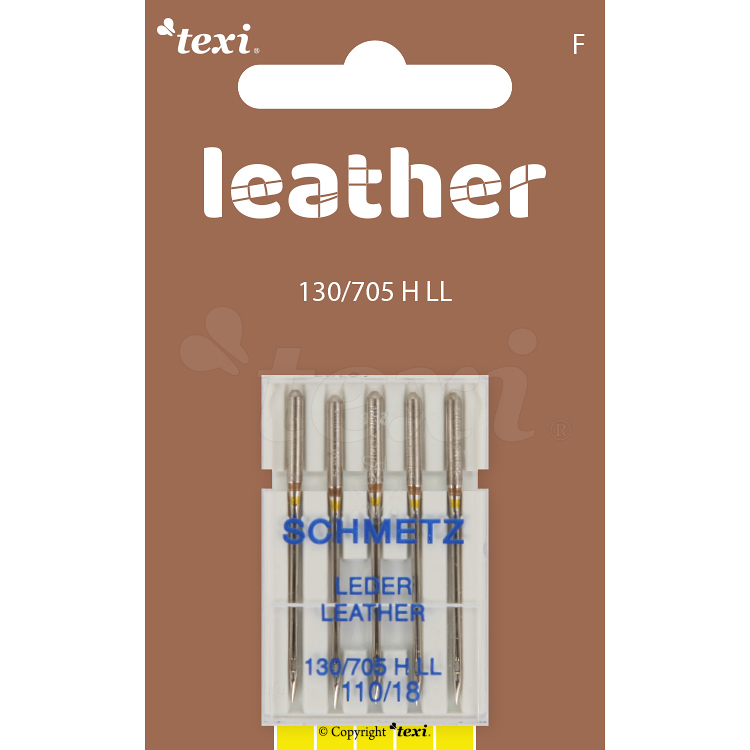 Leather needles for household machines, 5 pcs, size 110