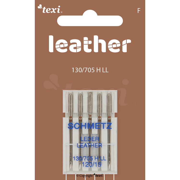 Leather needles for household machines, 5 pcs, size 120