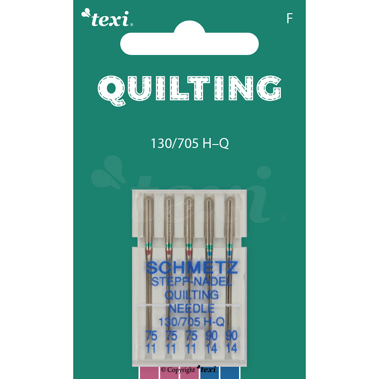 Quilting needles for household machines, 5 pcs, size 75x3, 90x2