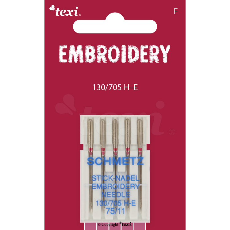 Embroidery needles for household machines, 5 pcs, size 75