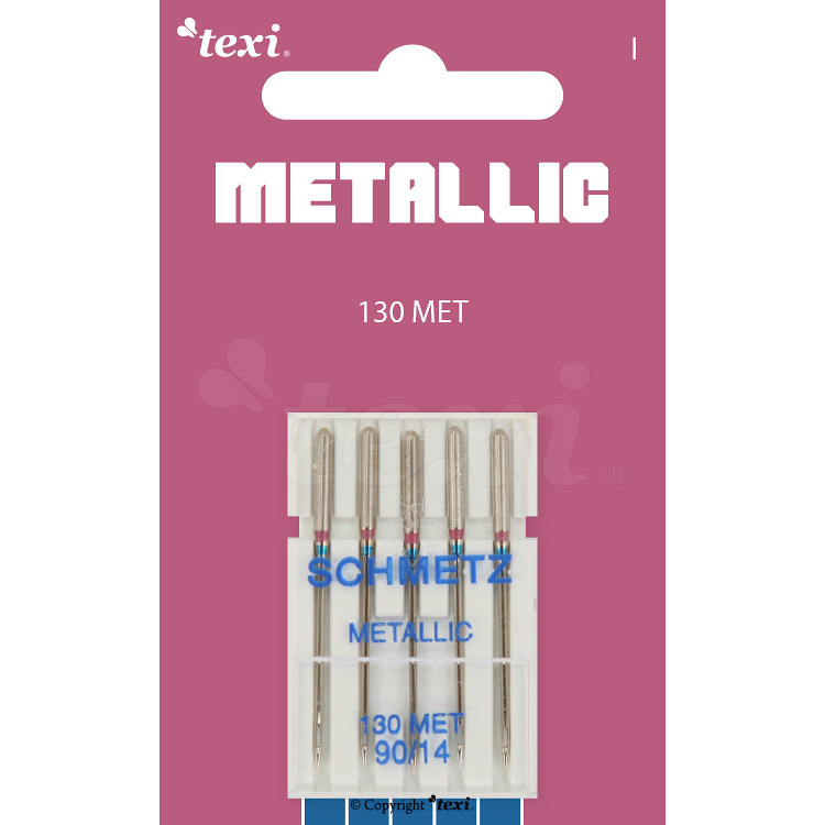 Metallic needles for household machines, 5 pcs, size 90