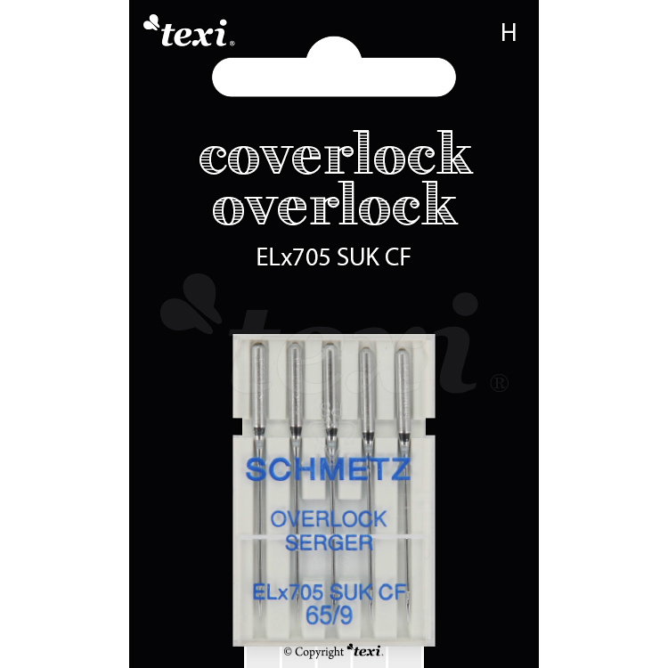 Needles for overlock/coverlock household machines, 5 pcs, size 65