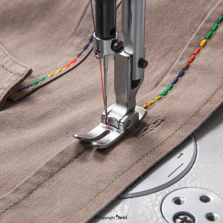TEXI ART AUTO PREMIUM - Automatic 1-needle lockstitch sewing machine for light and medium materials, with additional possibility of sewing decorative stitches. - 3 Automatic 1-needle lockstitch sewing machine for light and medium materials, with additional possibility of sewing decorative stitches.