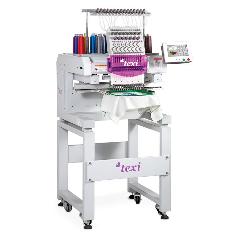 Embroidery machine, single-head, 15-needle with accessories for sewing beads from the tape