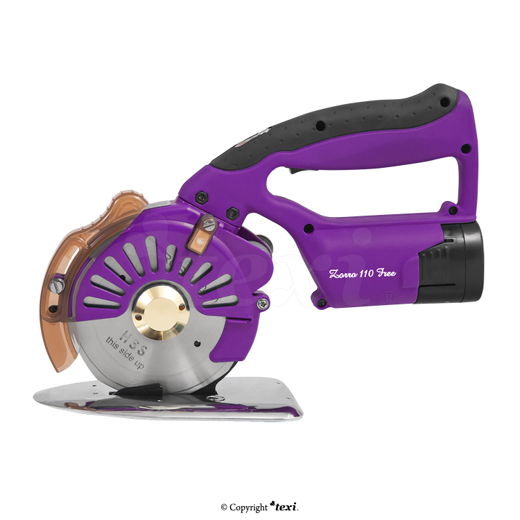 TEXI ZORRO 110 FREE - Cordless round knife with DC Servo motor, cutting height 32 mm - 1 Cordless round knife with DC Servo motor, cutting height 32 mm
