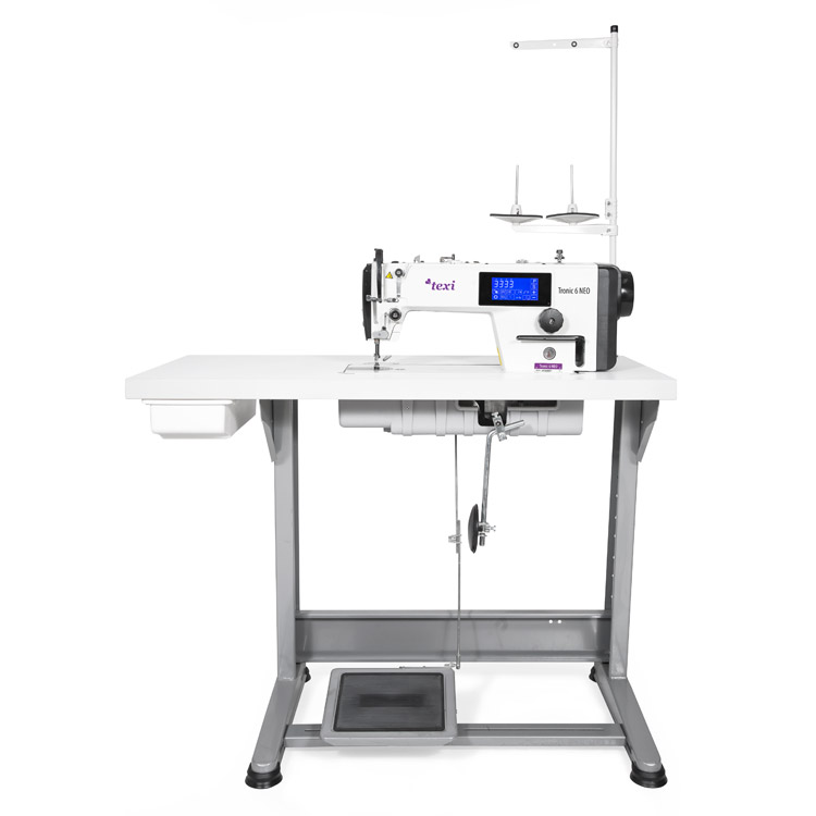 Automatic, mechatronic lockstitch machine with closed lubrication circuit and touch screen panel - the complete sewing machine - 2 years warranty