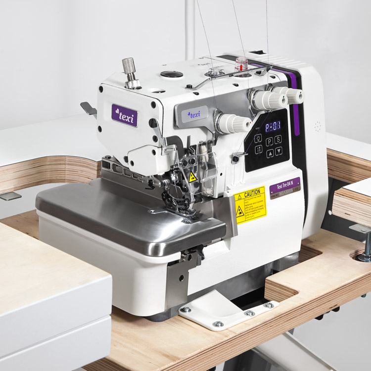 TEXI TRE 04 N PREMIUM EX - 1-needle, 3-threads mechatronic overlock machine with needles positioning - complete sewing machine with 2 years warranty - 4 1-needle, 3-threads mechatronic overlock machine with needles positioning - complete sewing machine with 2 years warranty
