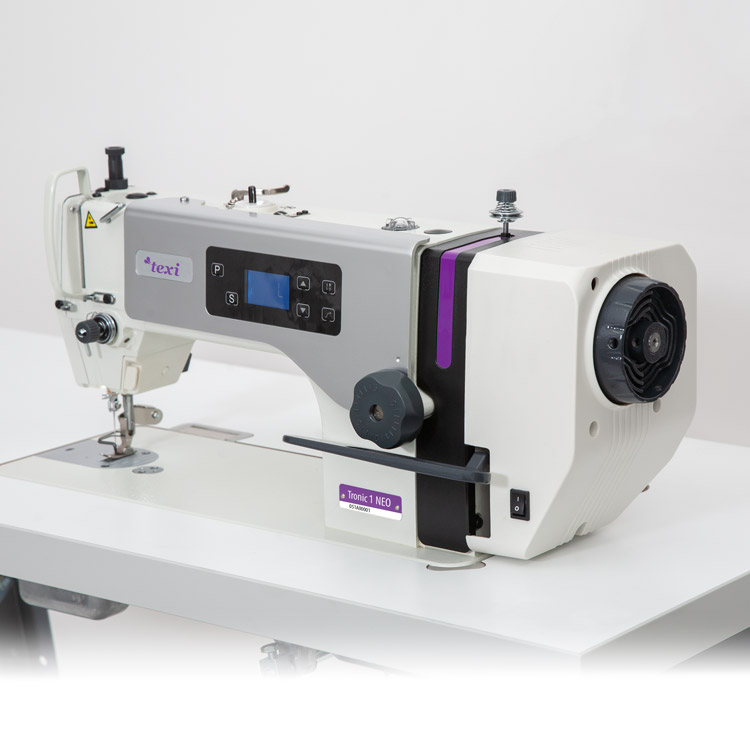 TEXI TRONIC 1 NEO PREMIUM EX - Mechatronic lockstitch machine for light and medium materials with needle positioning - complete machine - 2 years warranty - 3 Mechatronic lockstitch machine for light and medium materials with needle positioning - complete machine - 2 years warranty