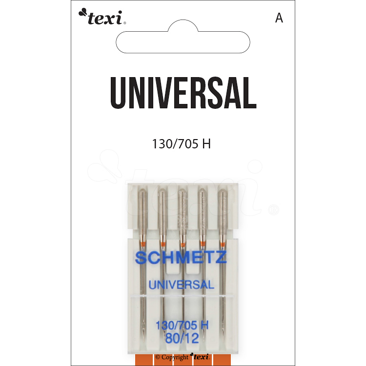 Universal needles set for household machines, 5 types