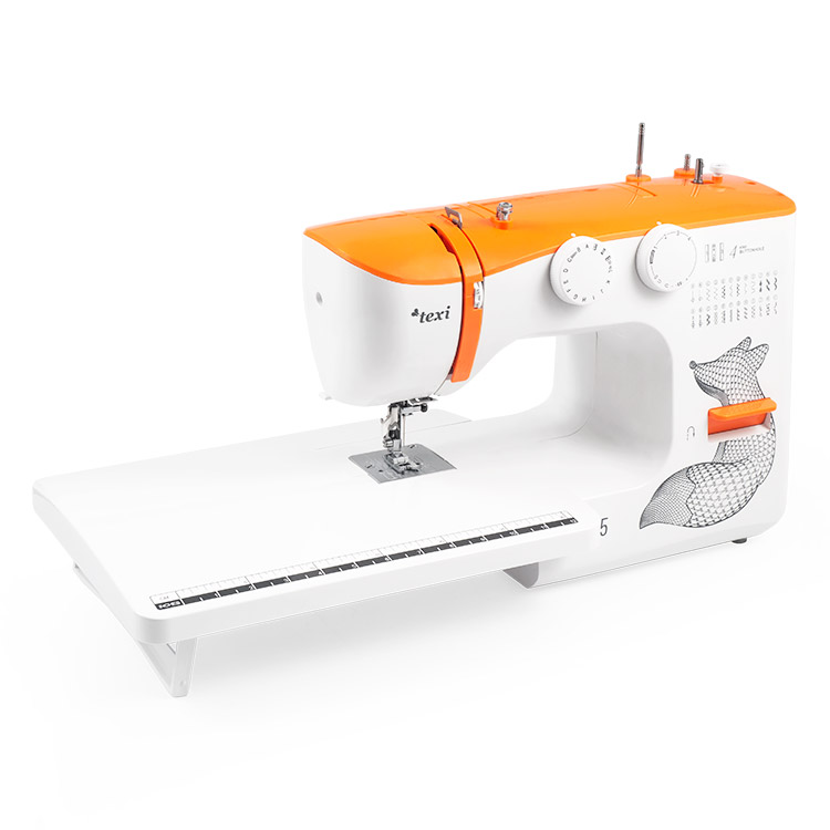 Automatic multifunctional sewing machine, 25 stitches, with extension table