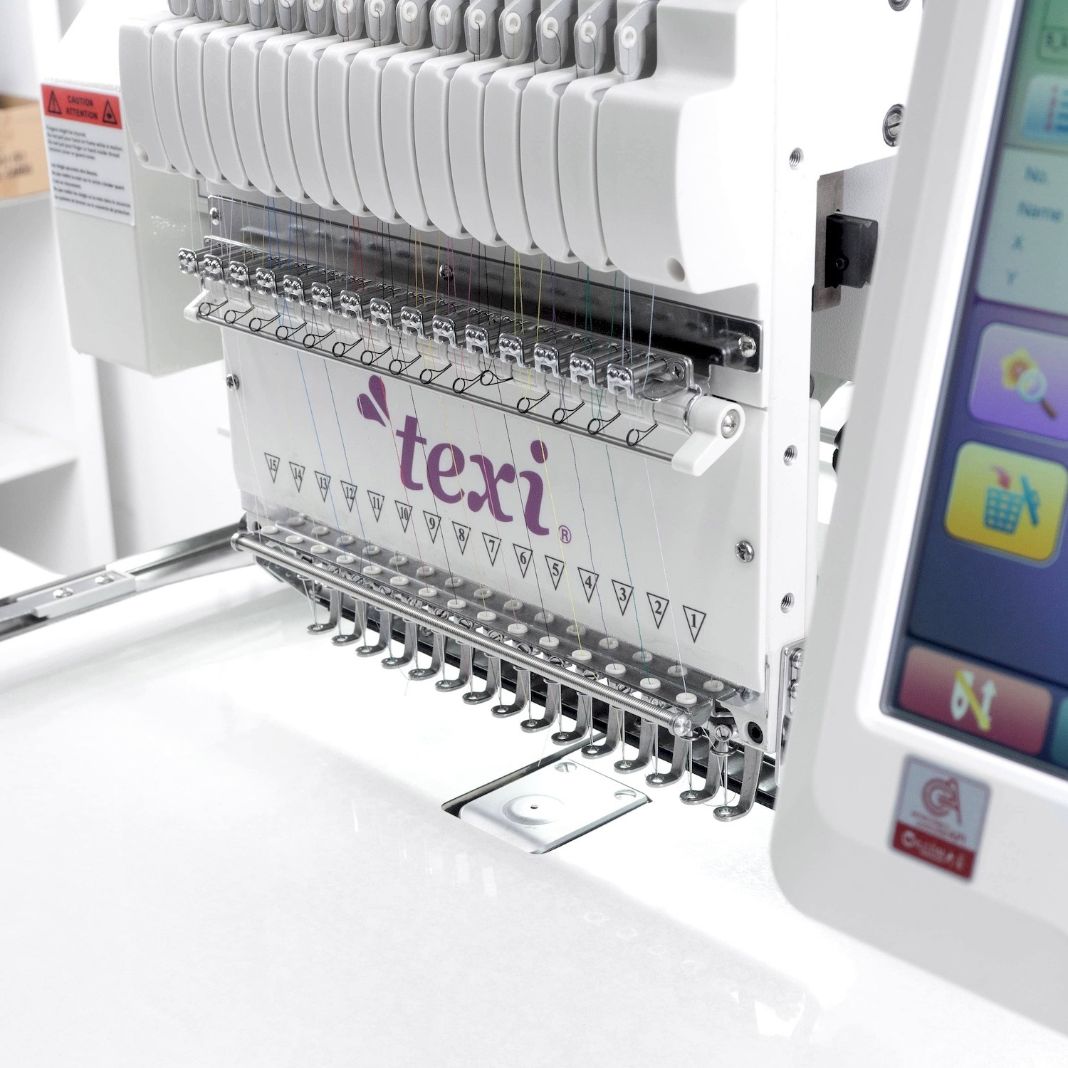 15 needle embroidery machine with working area 600 x 400 mm + hoop SET + FREE thread set