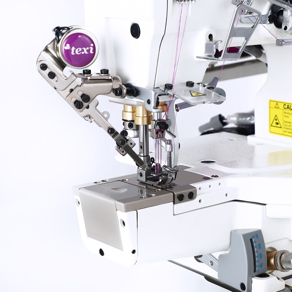 TEXI TRECCIA-C 3F PREMIUM - Automatic cylinderbed interlock (coverstitch) 3-needle TEXI TRECCIA-C 3F - 3 Automatic cylinderbed interlock (coverstitch) 3-needle TEXI TRECCIA-C 3F
