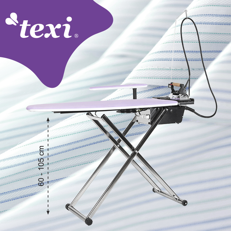 TEXI SMART S+B - Ironing table with automatic steam generator and iron with intelligent programming of fan operation time - 1 Ironing table with automatic steam generator and iron with intelligent programming of fan operation time