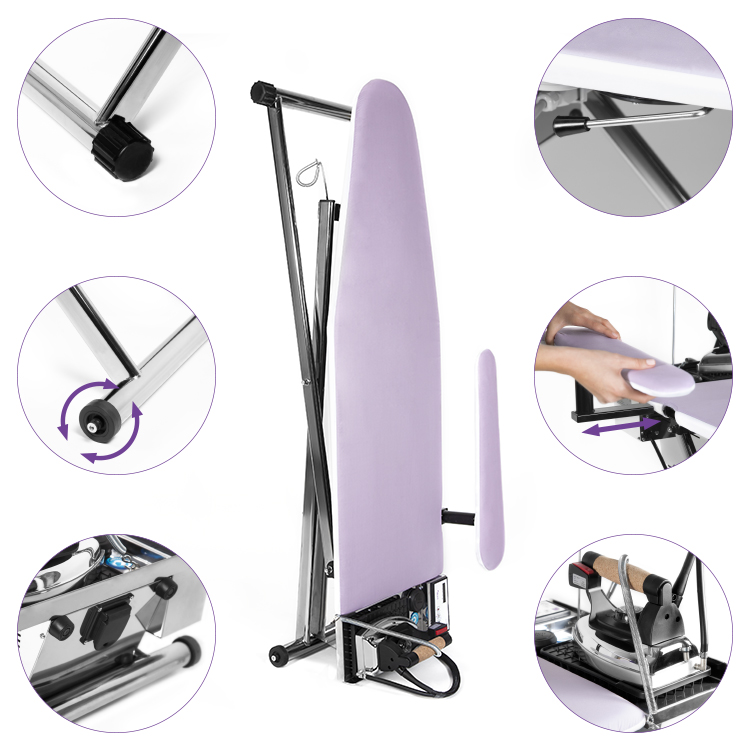 TEXI SMART S+B - Ironing table with automatic steam generator and iron with intelligent programming of fan operation time - 4 Ironing table with automatic steam generator and iron with intelligent programming of fan operation time