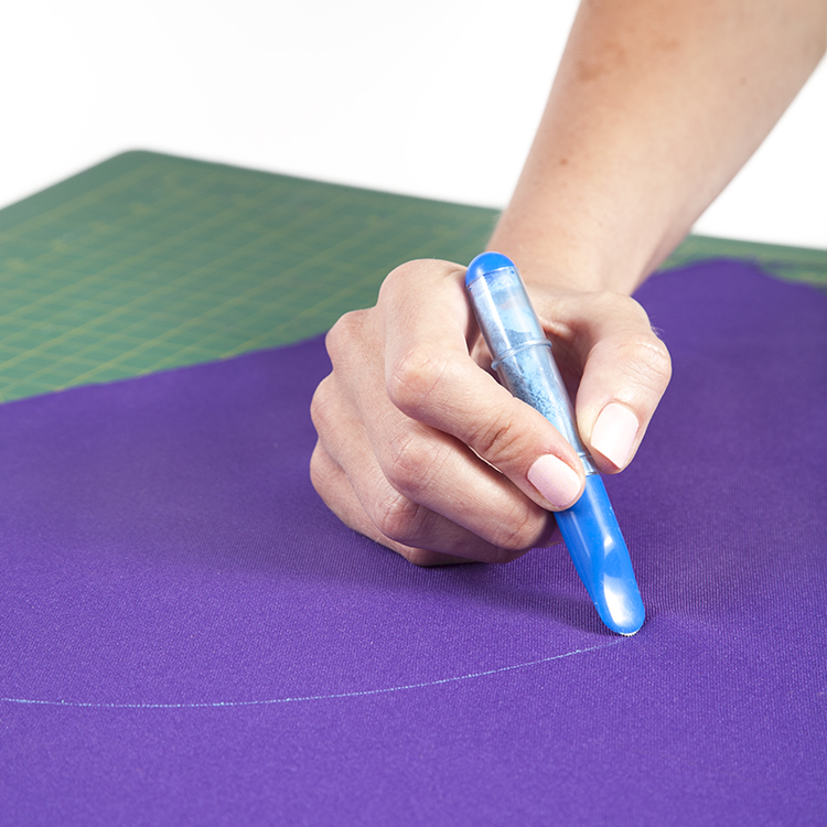 TEXI 4040 BLUE - Tailor chalk pen with applicator, blue color - 1 Tailor chalk pen with applicator, blue color