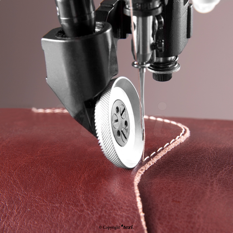 TEXI POST DD PREMIUM EX - 1-needle post-bed mechatronic lockstitch machine with built-in servo motor - with bottom, needle and upper roller feed - complete sewing machine - 2 1-needle post-bed mechatronic lockstitch machine with built-in servo motor - with bottom, needle and upper roller feed - complete sewing machine