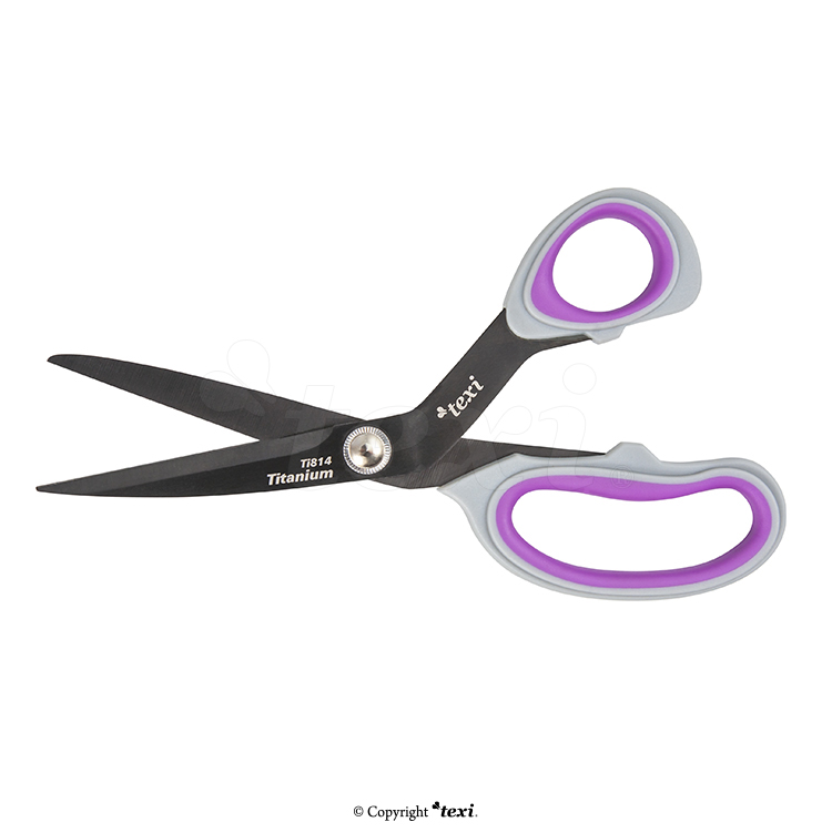 TEXI TITANIUM Ti814 - 8 1/4" (21 cm) Titanium coated, professional dressmaker scissors - 4 8 1/4" (21 cm) Titanium coated, professional dressmaker scissors