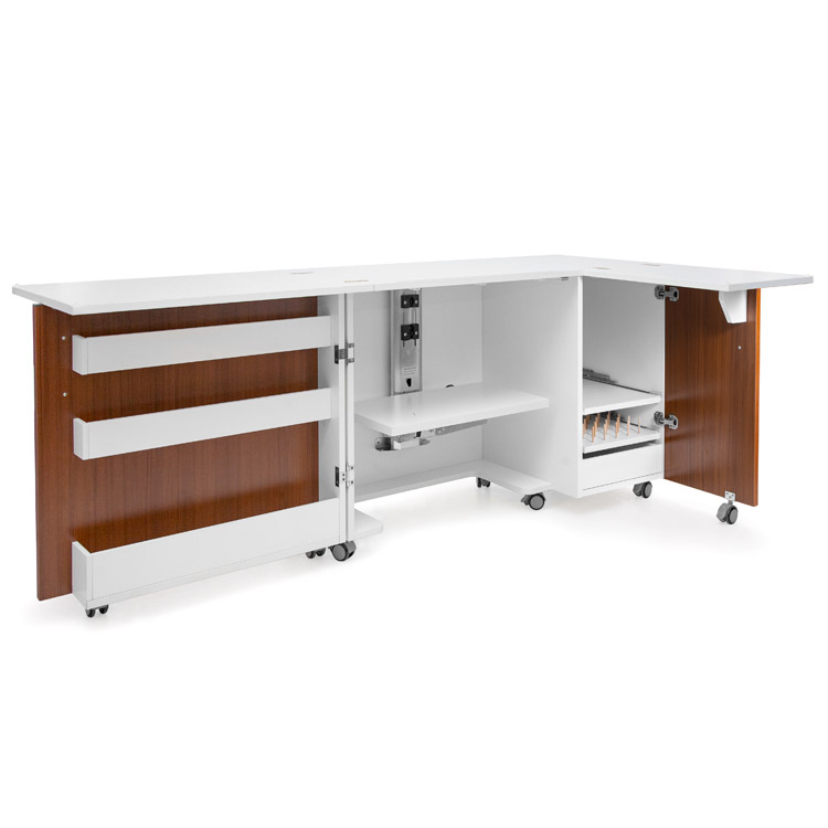 TEXI SESAME DUO T/W -
Folding cabinet - tailor's workshop, teak and white color - 1
Folding cabinet - tailor's workshop, teak and white color