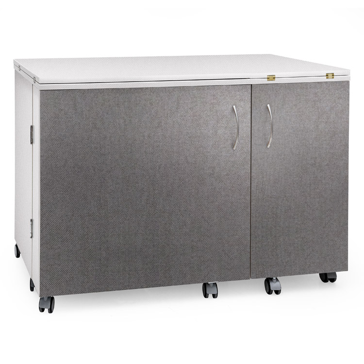 TEXI SESAME DUO G - Folding cabinet - tailor's workshop, grey color - 2 Folding cabinet - tailor's workshop, grey color