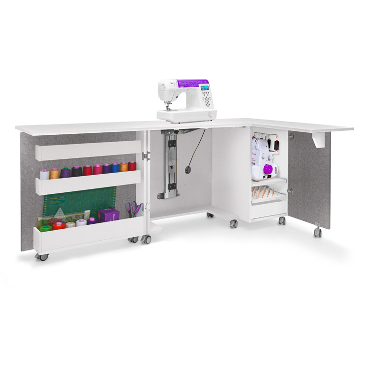 TEXI SESAME DUO G - Folding cabinet - tailor's workshop, grey color - 3 Folding cabinet - tailor's workshop, grey color
