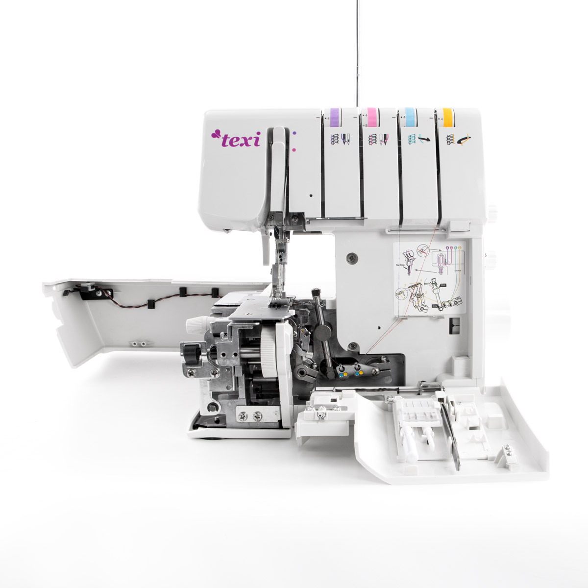 2,3,4 thread overlocker for all types of fabrics with 16 stitches and knee lifter, sewing machine